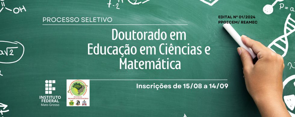 O Programa de Pós-Graduação em Educação em Ciências e Matemática  abre inscrições para doutorado em Matemática